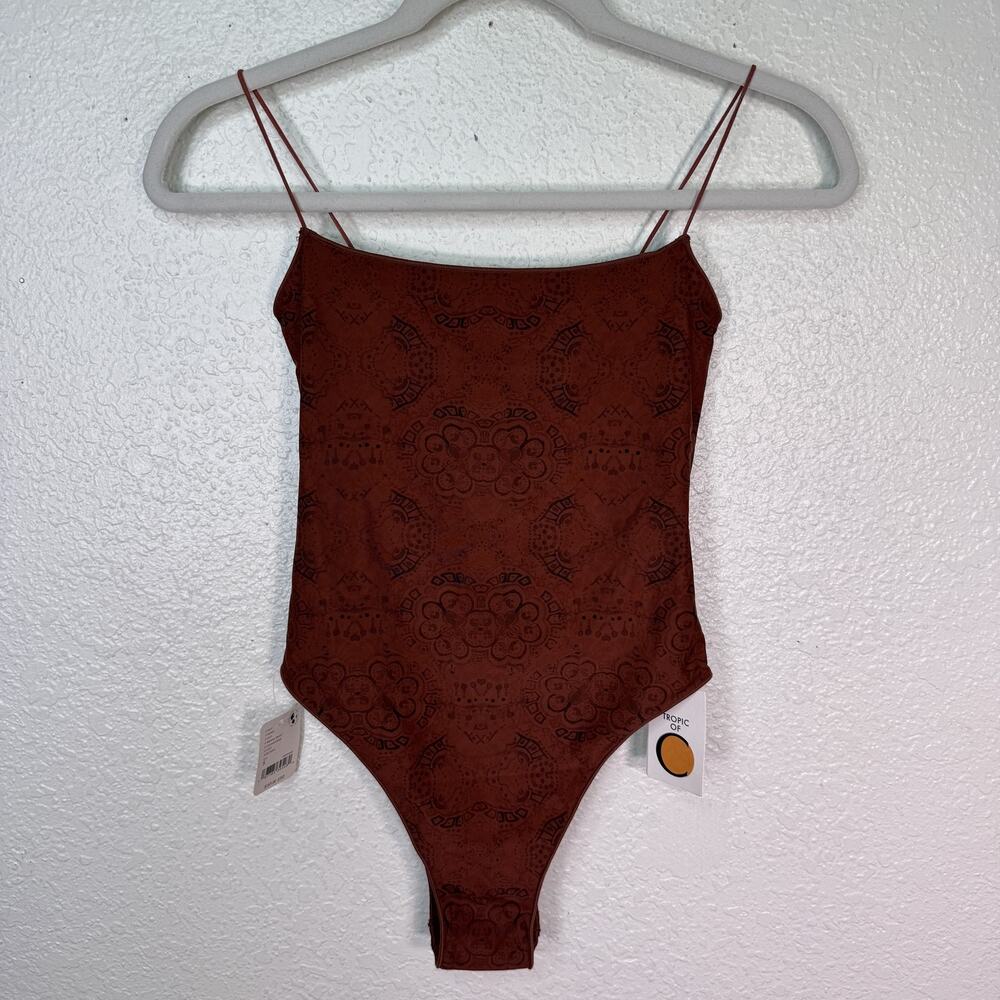 Tropic Of C Swimsuit Women Small One Piece Henna Cheeky Swimwear Free People NEW